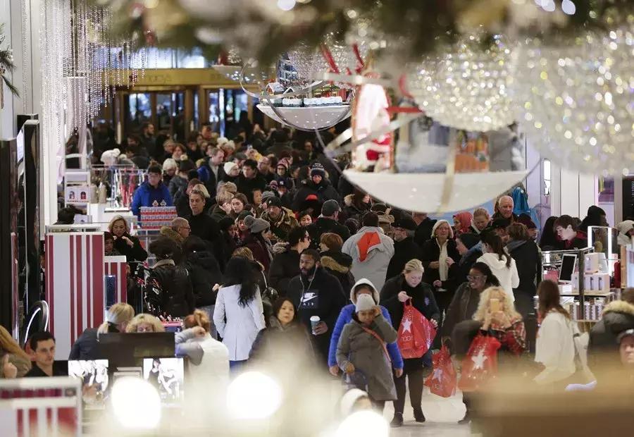 美国黑五采购视频,美国黑五抢购场面