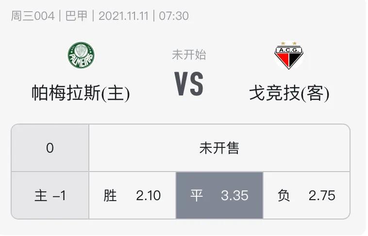 巴西甲分析弗拉门戈vs帕尔梅拉斯,巴西甲戈竞技vs帕梅拉斯