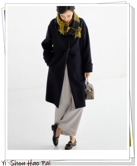 10款纯色系大衣的配色方案,5种颜色大衣25种日系look内搭