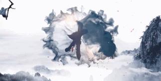 好一幅别样的动感水墨画,好一幅浓墨重彩的山水