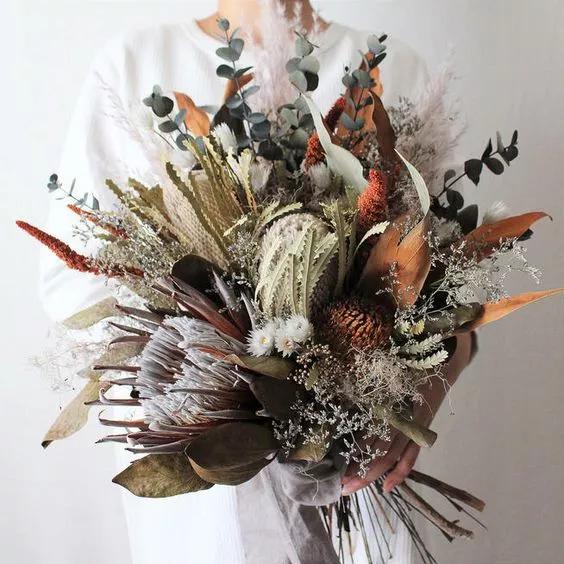 适合干花的装饰,简单的干花装饰