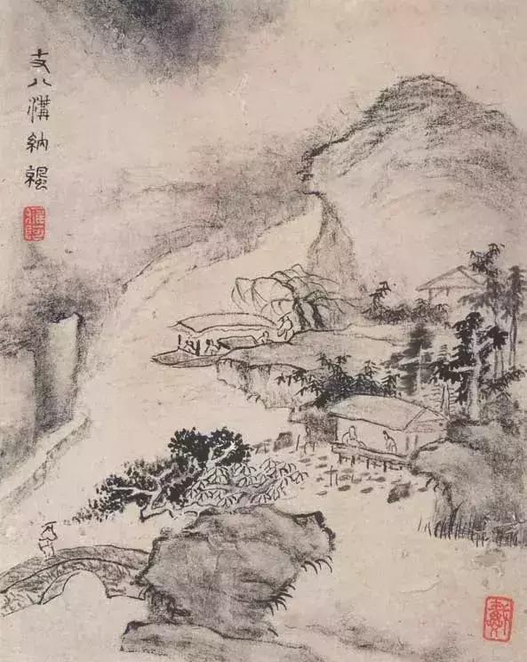 枯笔之境的书法作品,枯笔之境