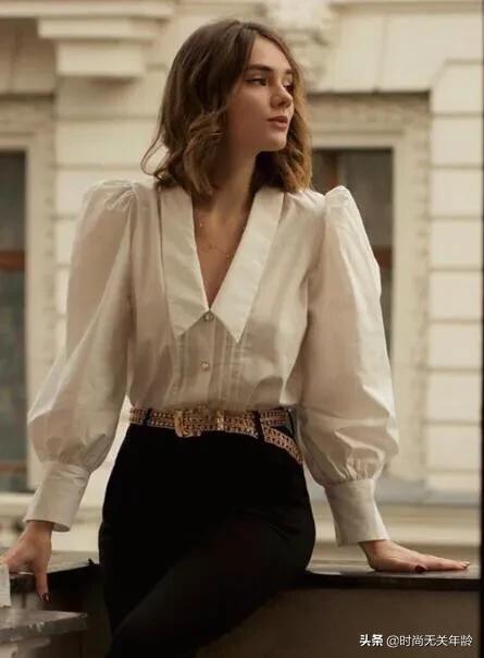 这个秋天跟衬衫很配,法国女人初秋衬衫穿搭