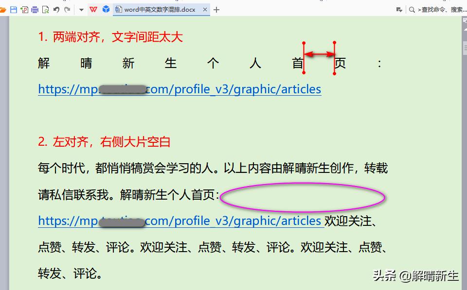 word表格与文字的混合排版,word中英文混编