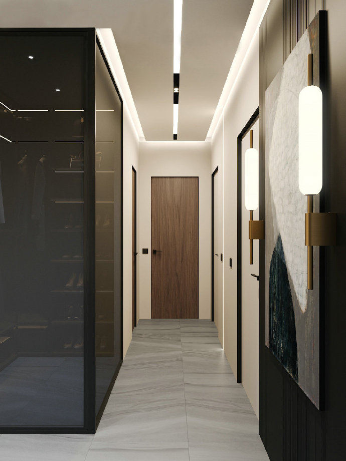 走廊整体设计,小户型细长户型布局设计