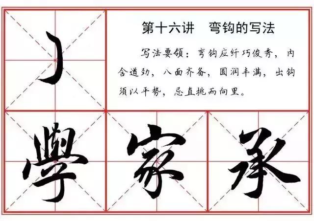 行书毛笔字入门36个基本笔画课程,赵孟頫行书入门36个基本笔画