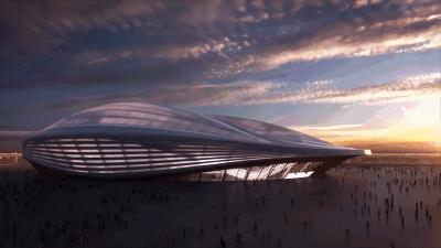 扎哈设计的卡塔尔世界杯主会场,扎哈卡塔尔