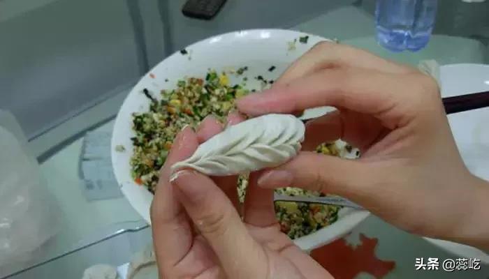 素饺子做法集锦视频,槐花素饺子的做法