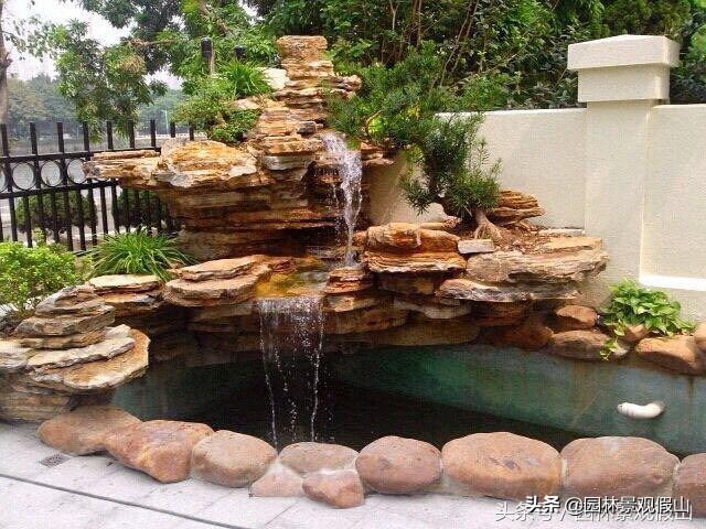 庭院小型假山鱼池造价多少钱建好,私家庭院鱼池假山设计制作方法