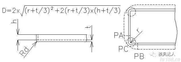 冲压件展开的计算方法,冲压件怎么计算展开尺寸