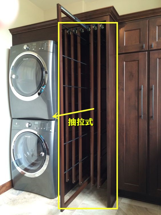 洗衣机旁极窄柜子,洗衣机上方缝隙收纳方法
