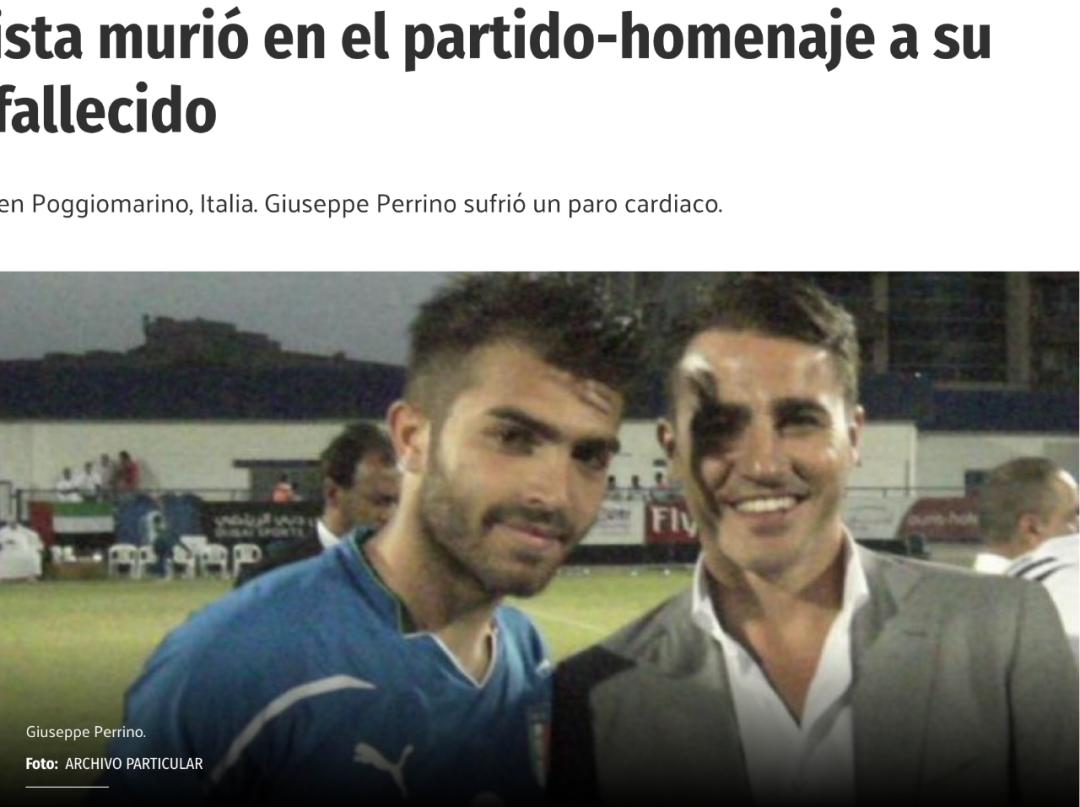 离奇悲剧！在纪念猝死弟弟的比赛中，哥哥也突然倒地离世。年仅29岁，曾与卡帅合影的他震惊了意大利足坛