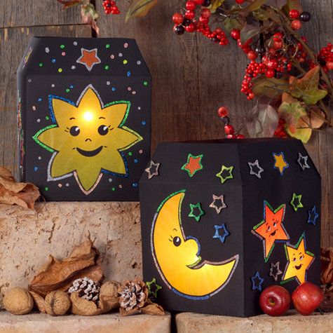 中秋灯笼手工简单又漂亮一年级,中秋儿童diy手提灯笼益智发光玩具