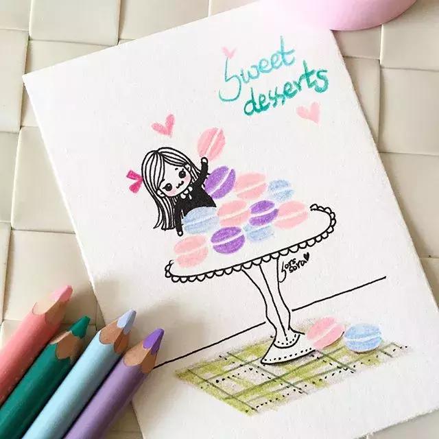 100张简笔画小学生,100张简笔花朵铅笔画