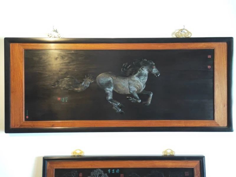 工笔檀雕作品图片,薛爱民红木雕刻技艺