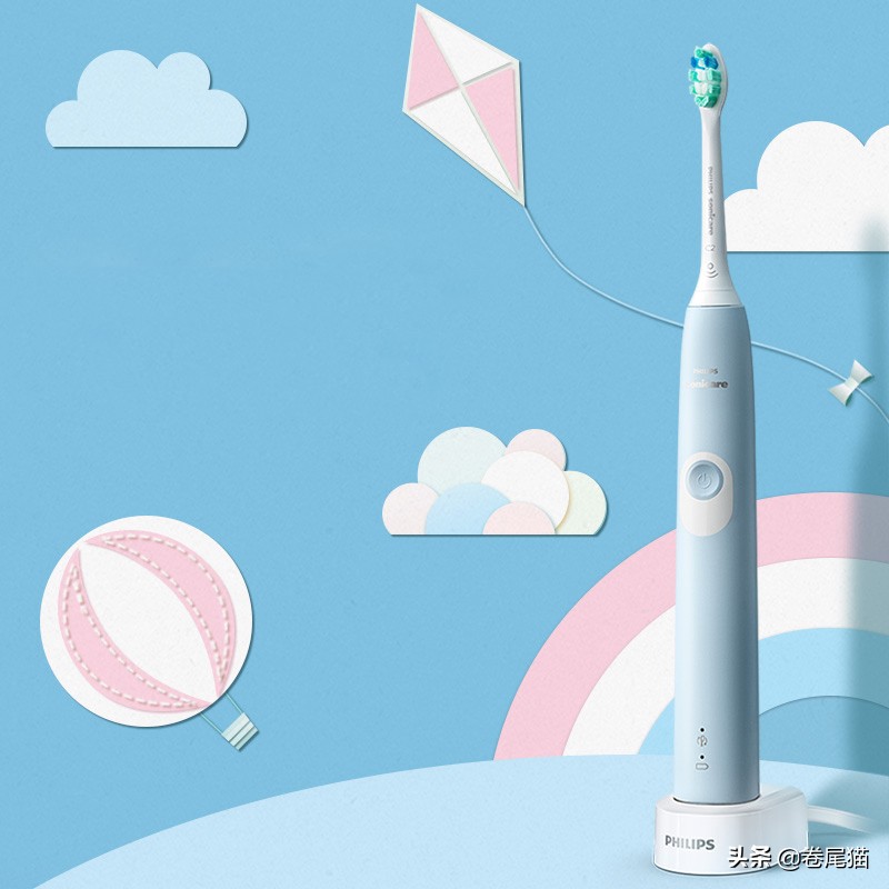 飞利浦电动牙刷送父母,飞利浦360度无死角电动牙刷