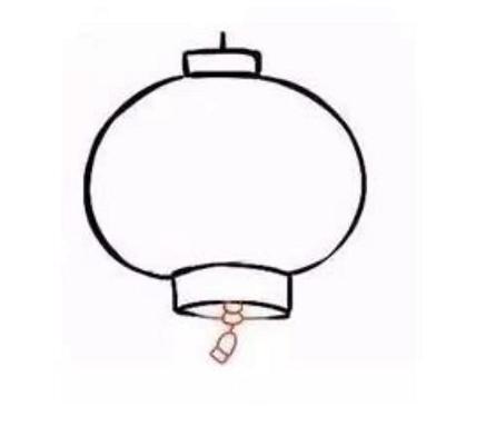 新年挂灯笼绘画,灯笼的简单画法图片