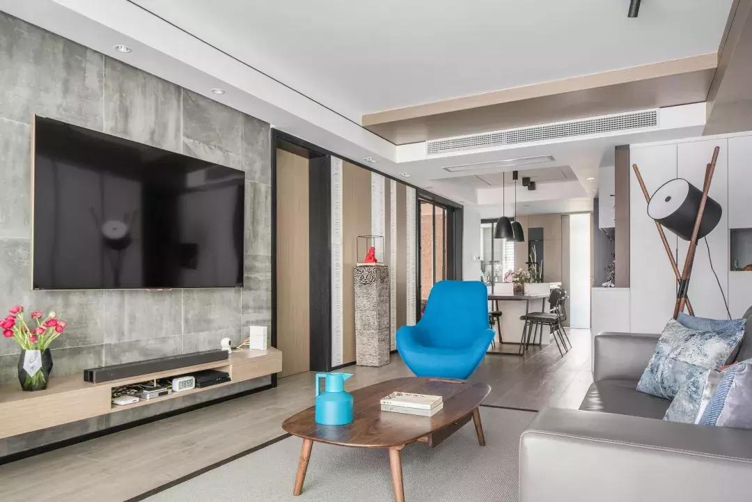 高级灰轻奢新中式装修风格,2021140平米轻奢新中式装修风格