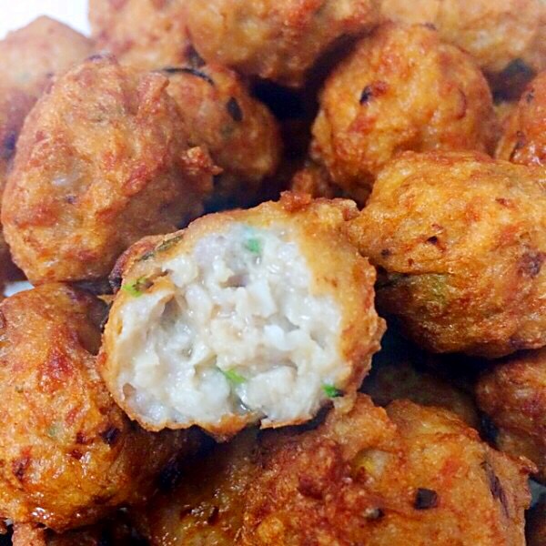 炸肉丸调味料,奶奶的新发明炸丸子