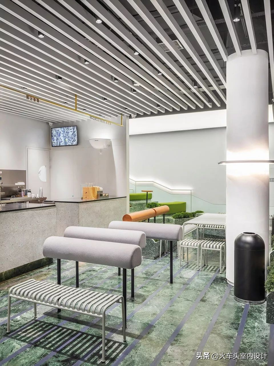 土、砖、石、木、竹、铝，这家茶饮店“设计公司”的身份要暴露啦