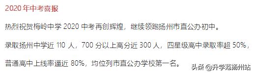 最新扬州喜报,扬州江都中学高考2020喜报