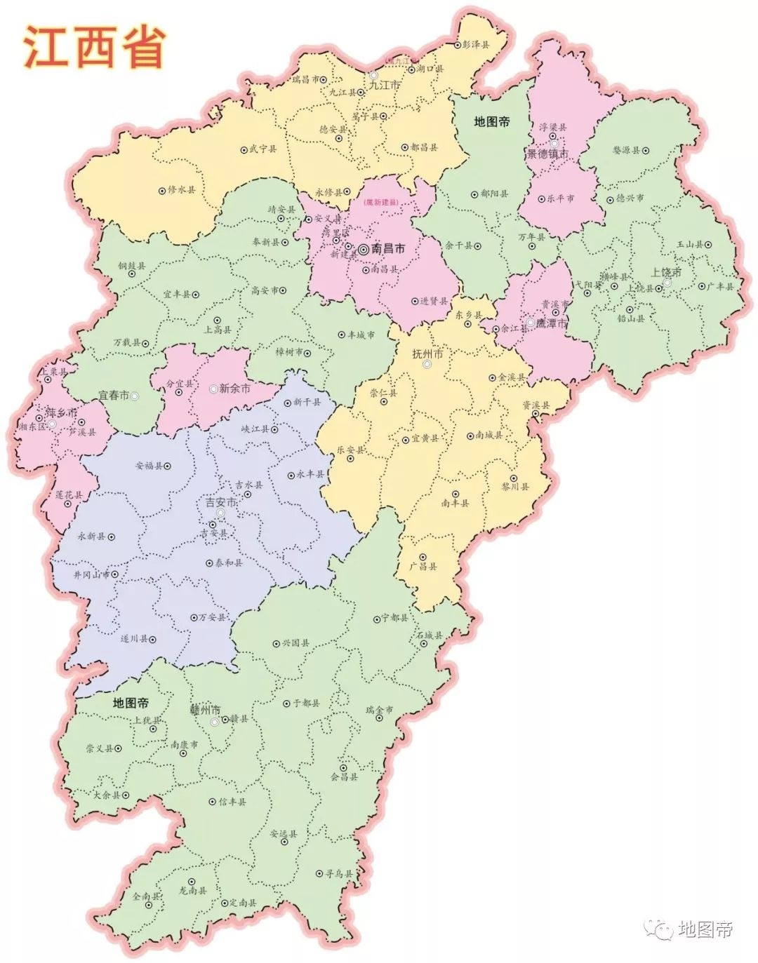 江西宜春版图一分为三，如今市中心设偏远的一角，没人愿认可！