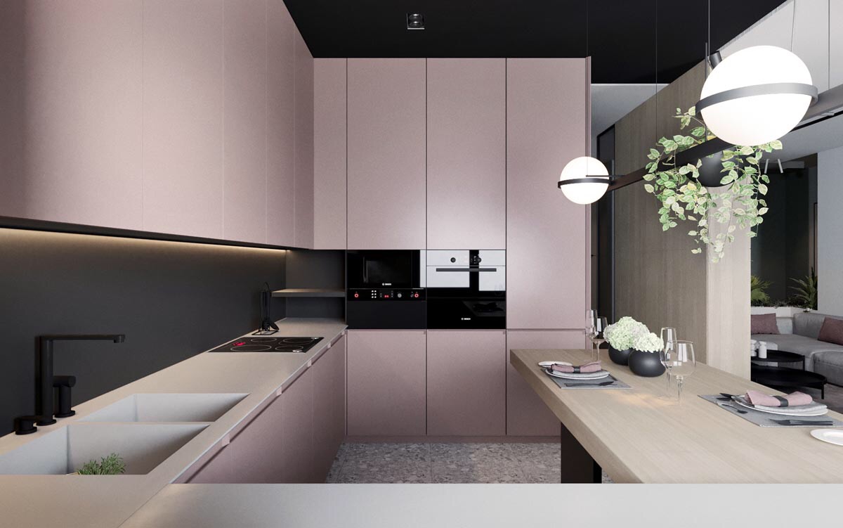 简约现代装修风格灰色系搭配绿植,现代简约风装修颜色搭配