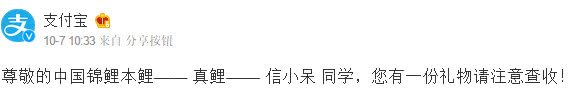 前方高能，一波锦鲤向你游来！好运？安慰剂？惊喜？陷阱？