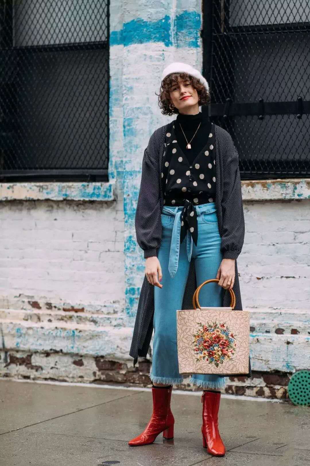 春季遮肉阔腿靴,冬季显瘦穿搭长筒靴