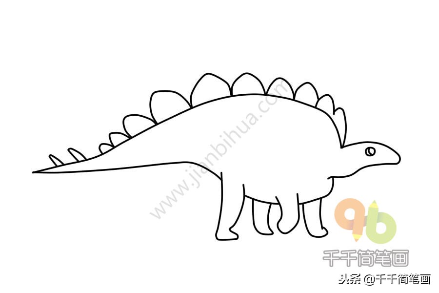 简笔画100个恐龙9-10岁,儿童简笔画恐龙大全简单又漂亮