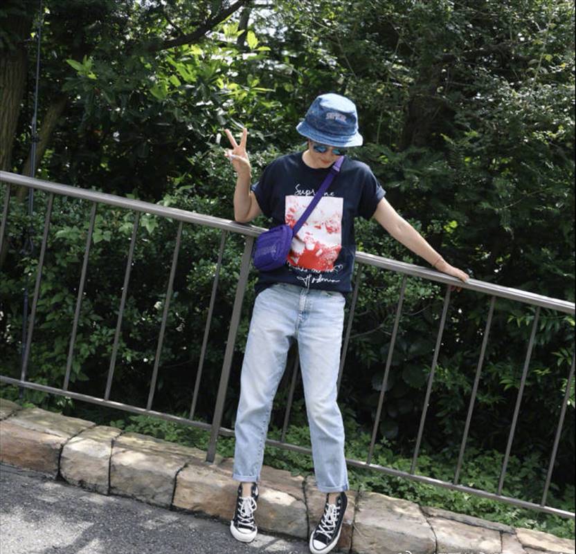 孙俪终于蓄起了长发,孙俪穿碎花裙视频