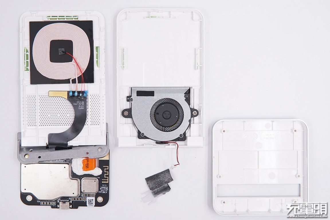 小米升降式无线充和80w无线充对比,小米20瓦无线充拆解