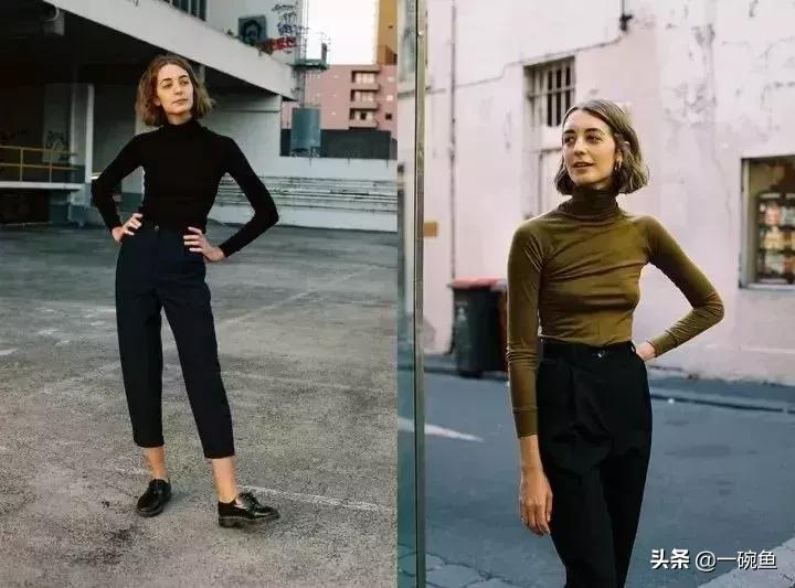 高领卫衣穿搭,高领潮服卫衣