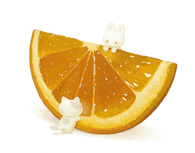 100个水彩美食插画,奈良美食插画