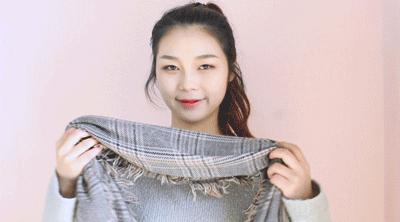 2021最火围巾系法,长方形围巾系法大全简单又好看