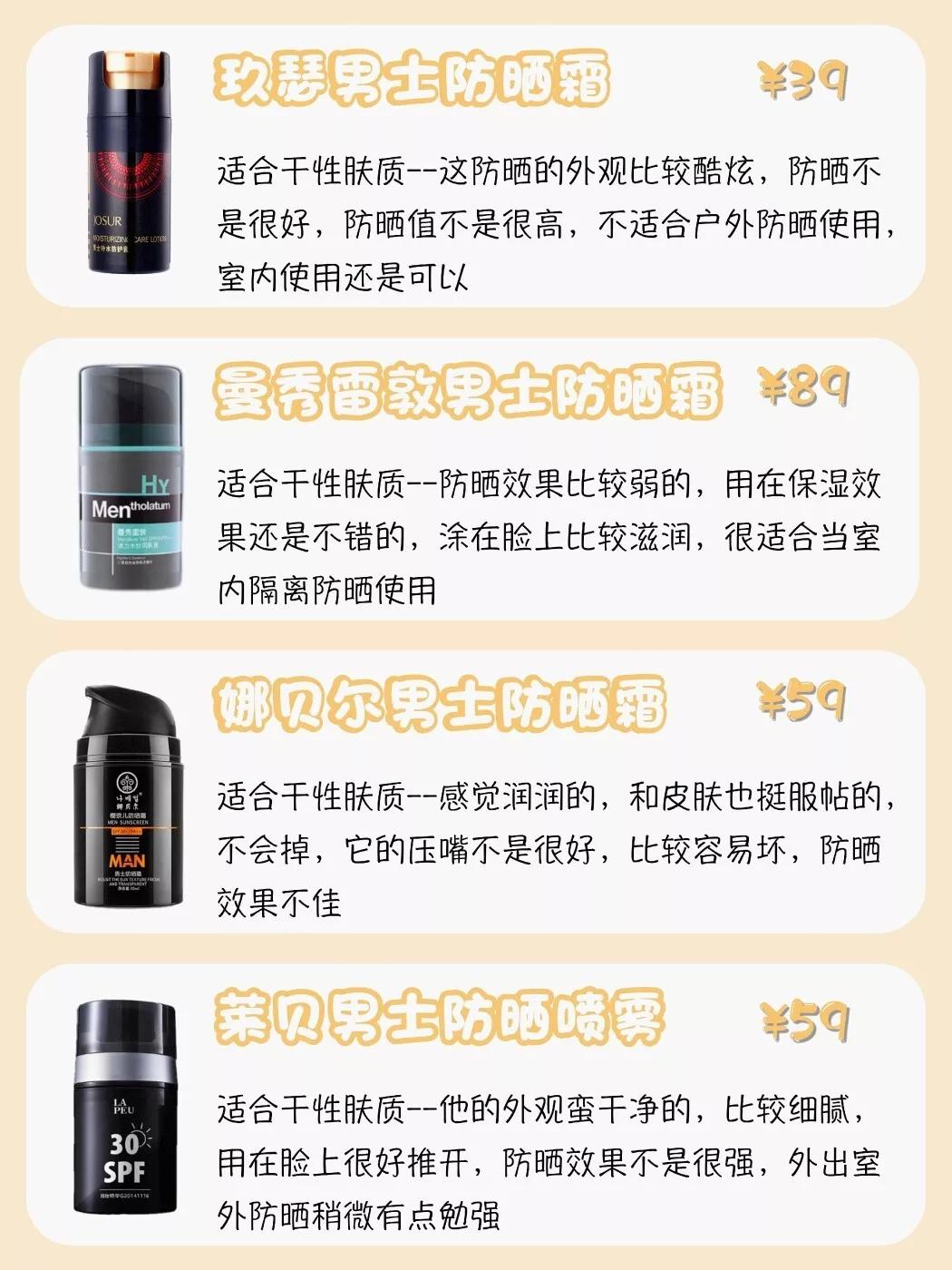 十款超好用的男士防晒霜推荐,什么男士防晒霜平价又好用