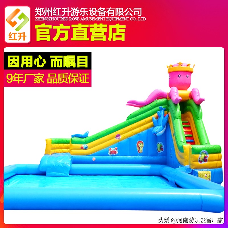 南昌儿童充气滑梯游乐设备供应商,大型滑梯充气滑道