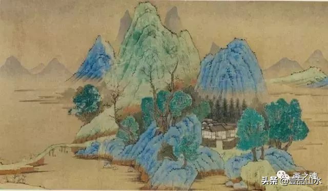 历代名家青绿山水画作品,历代青山绿水经典国画精品欣赏
