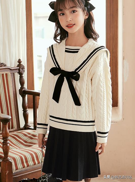 又潮又酷韩版黑色毛衣儿童版,男童冬季韩版百搭毛衣