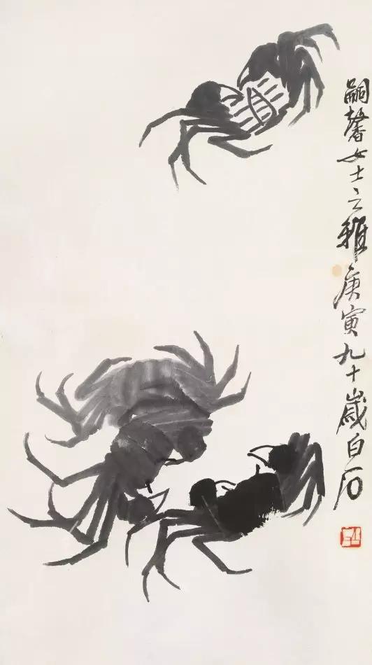 齐白石87岁画的虾背后的故事,齐白石画的虾真的图片及简介