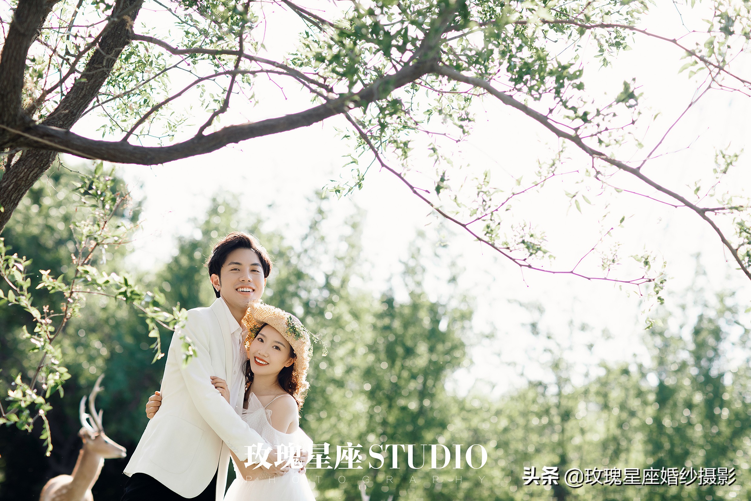 婚纱照必拍的9种风格,韩式小清新可爱俏皮室内婚纱照