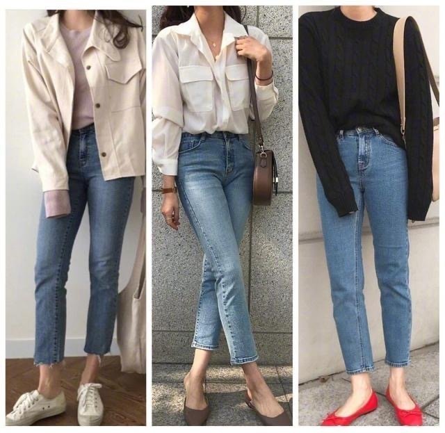 牛仔裤的24种穿搭,牛仔裤的4款搭配让你简单又时尚