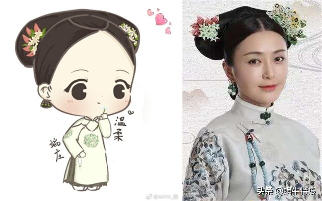 杨颖热巴的头像,杨颖的q版照片