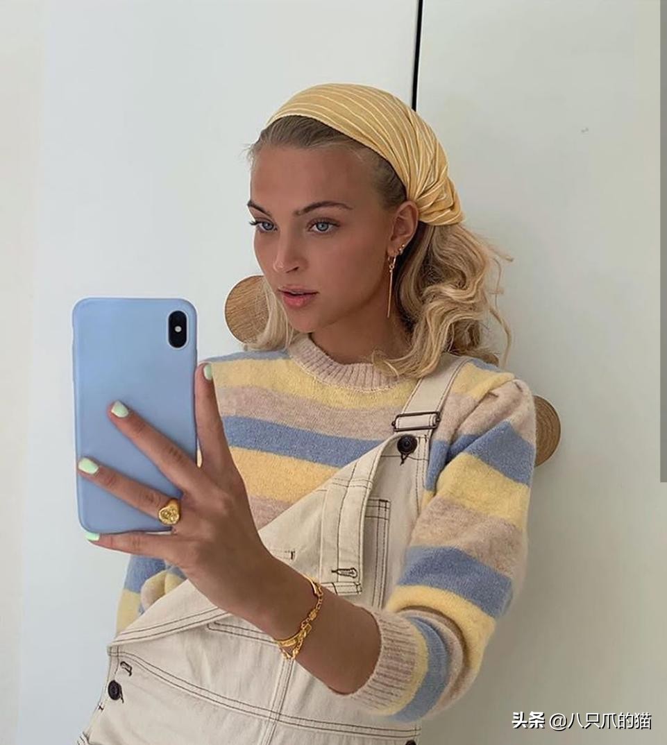 头巾戴法女士,异域风头巾教程