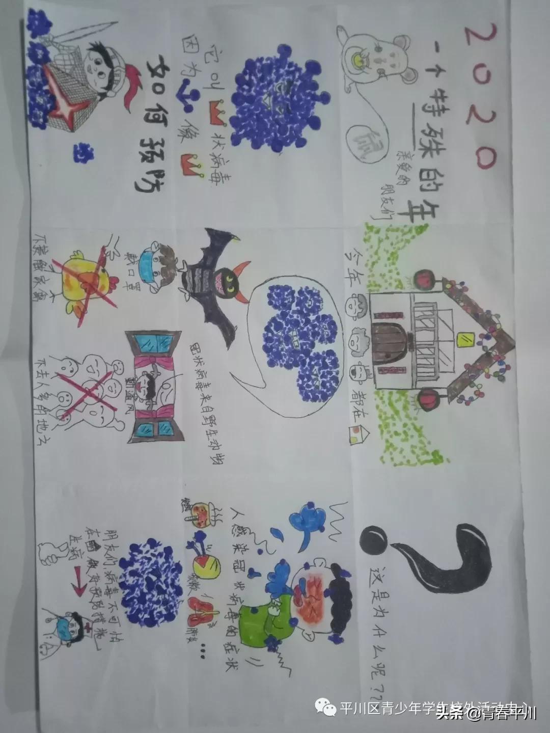 小手拉大手抒写战“疫”情|平川区各学校师生原创作品宣展集锦（一）