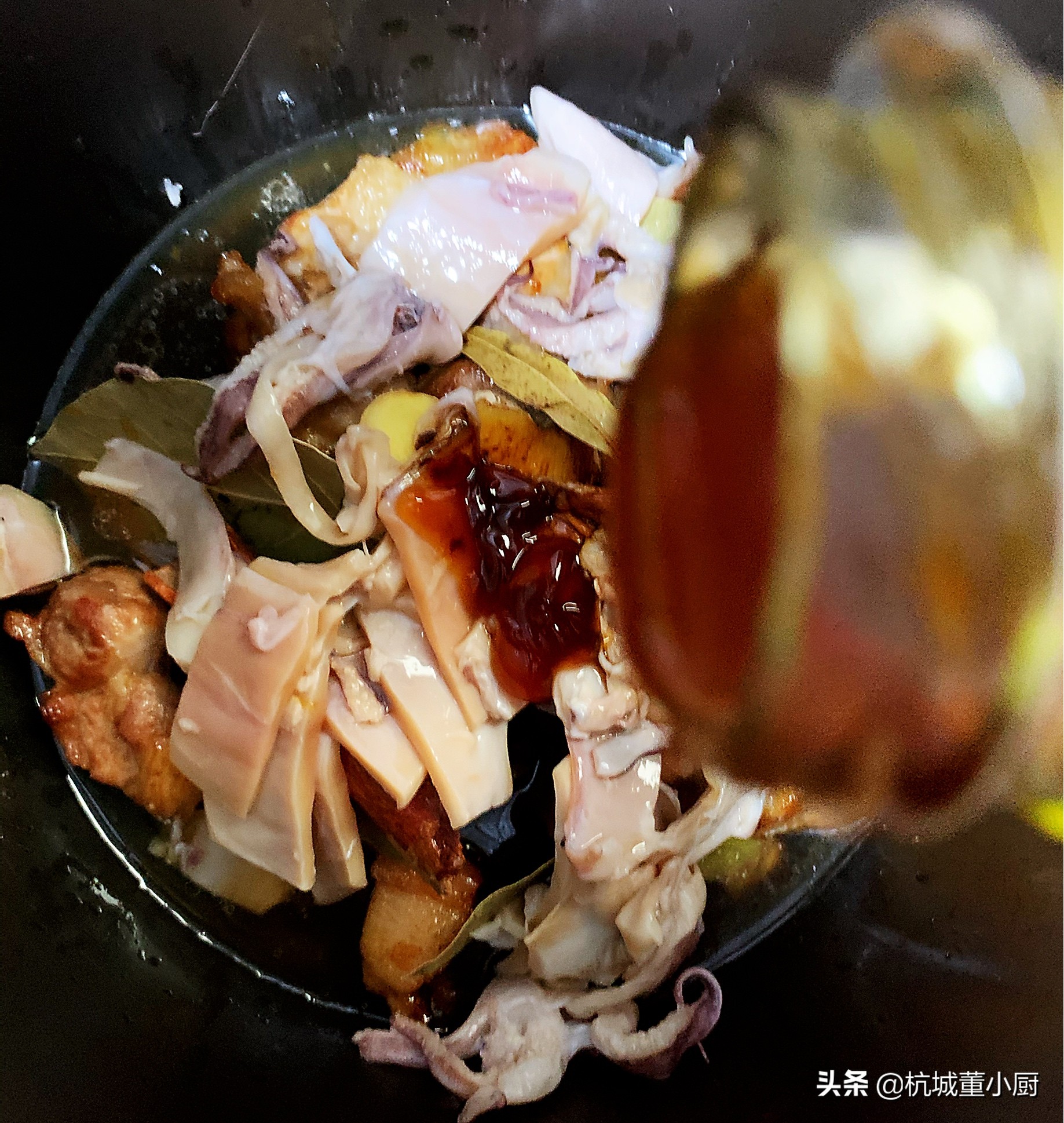 酱油肉墨鱼干,墨鱼干烧肉做法图解