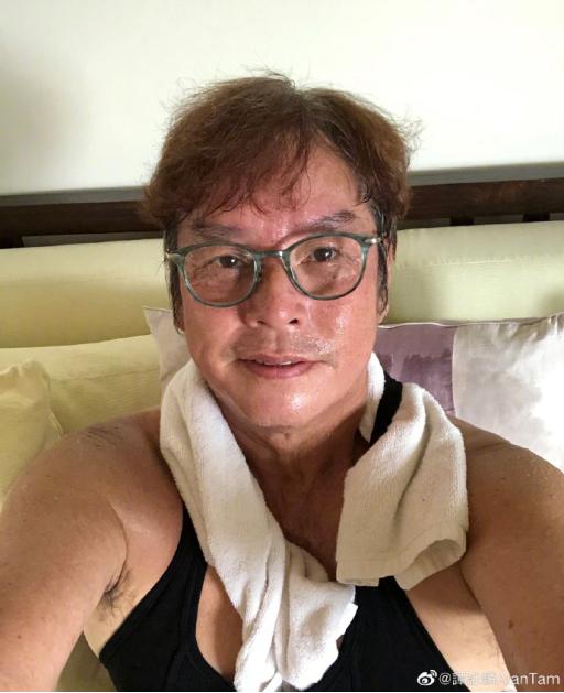 谭咏麟69岁健身照,谭咏麟晒照片