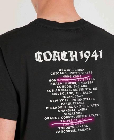 coach蔻驰T恤与官网将香港、澳门和台湾列为国家