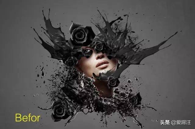 ps如何做成古风水墨晕染特效教程,ps设计复古烟雾效果人像海报教程