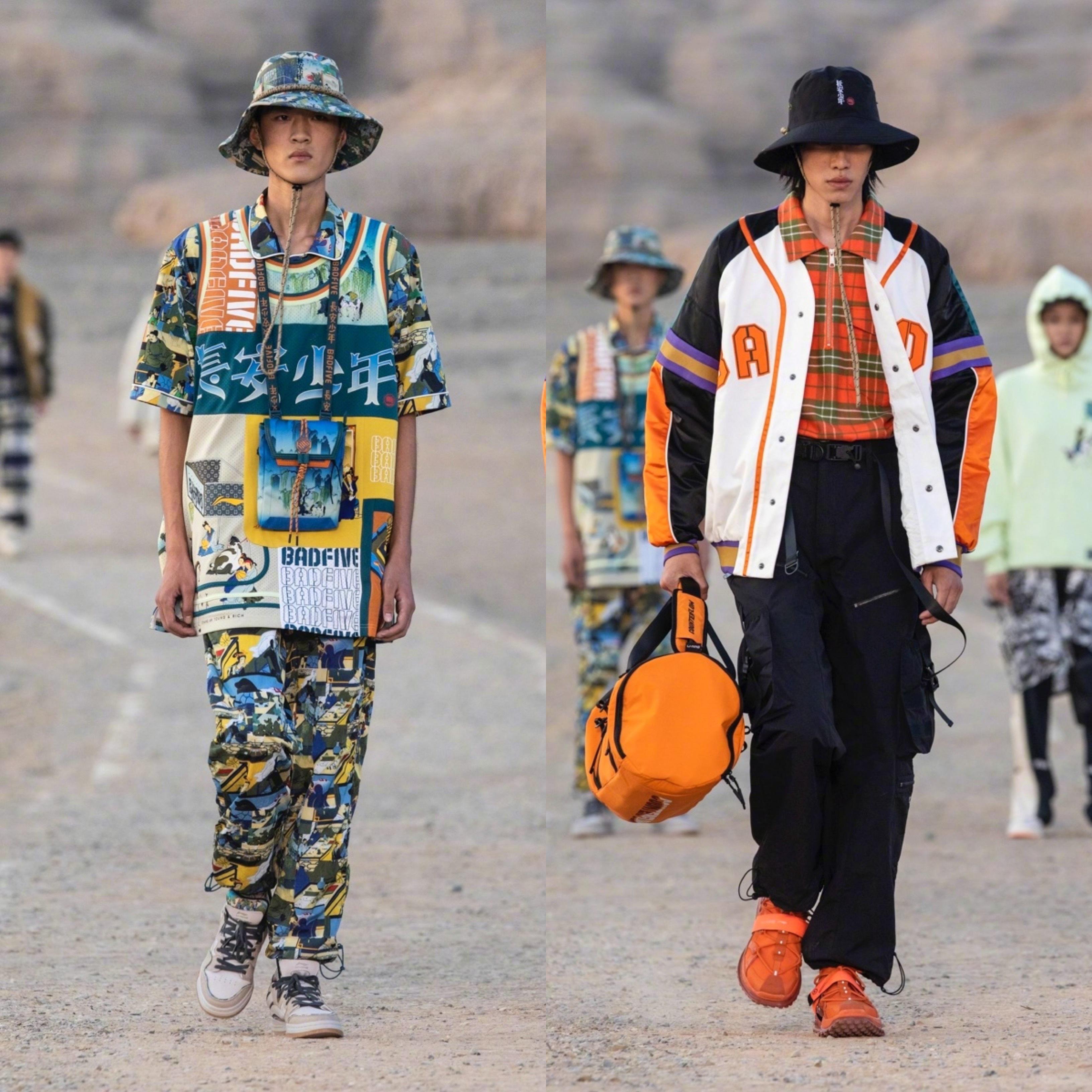 李宁首次亮相时装周,李宁展示衣服